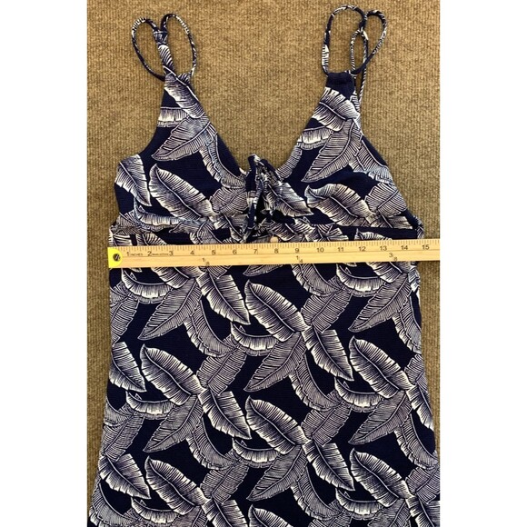 Tommy Bahama Dress Womens XS Island Cays Palms Sleeveless V-Neck Pockets Navy - Picture 5 of 7